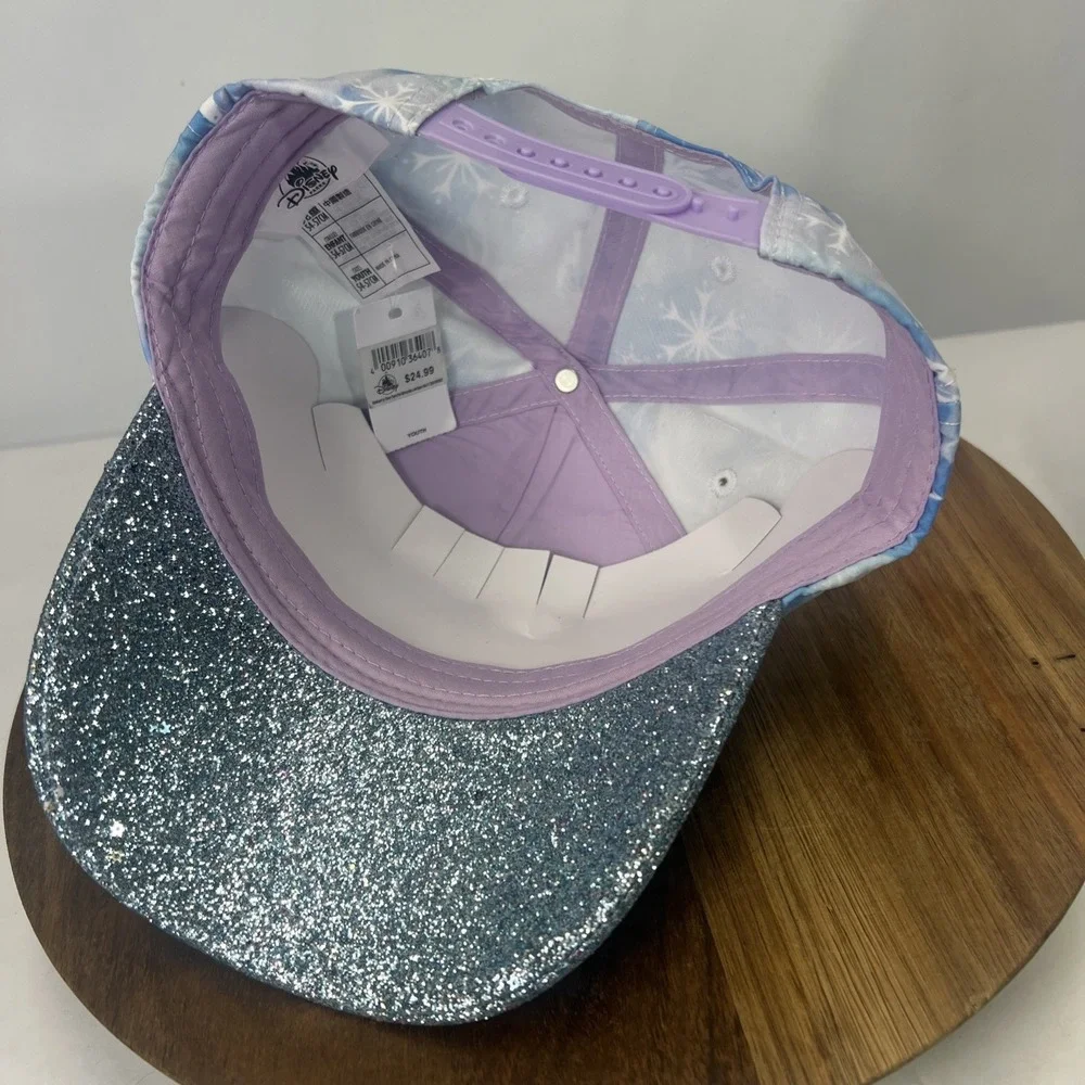 DISNEY Parks  Frozen 2 Youth Baseball Hat Sparkles Character‎ Elsa & Anna. NWT